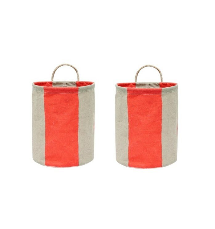 Kara Storage Baskets – Cherry Red