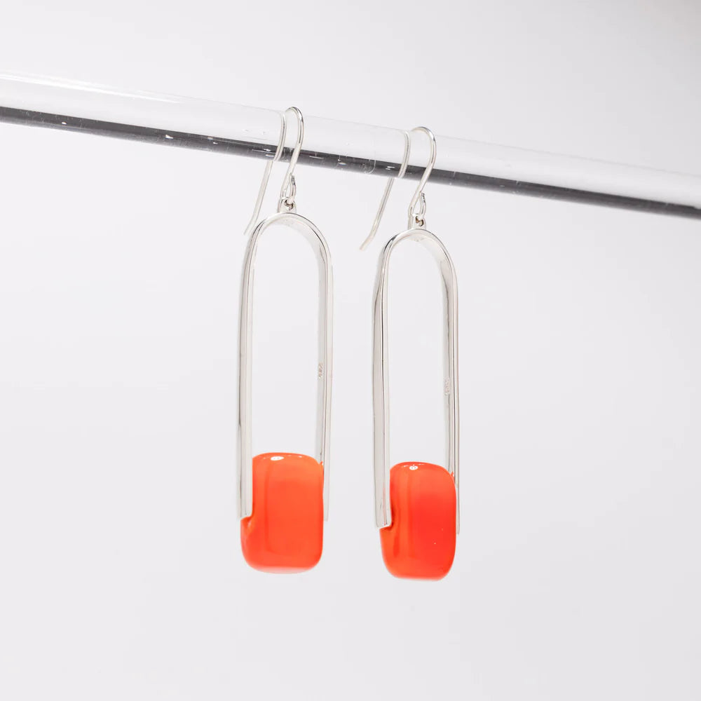 Empire Lux Neon - Silver Earrings
