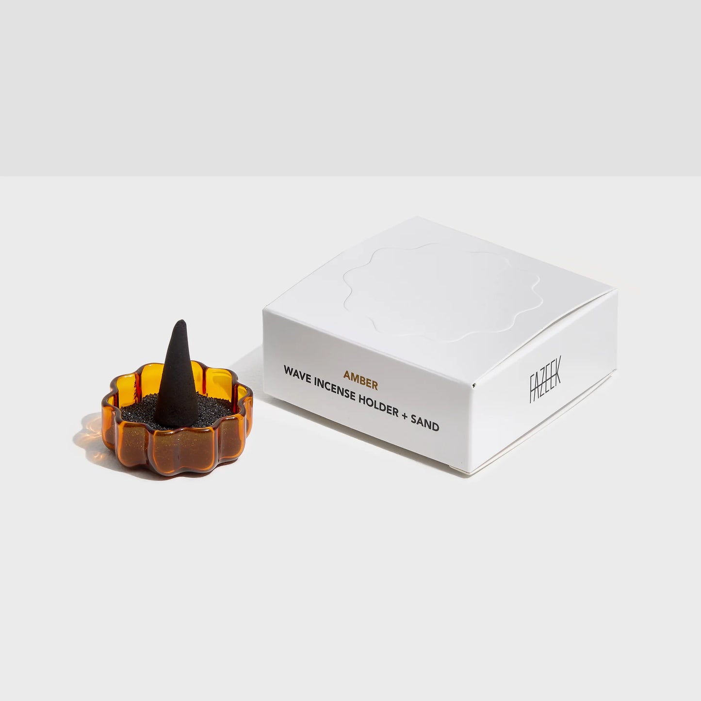 Wave Incense Holder – Amber