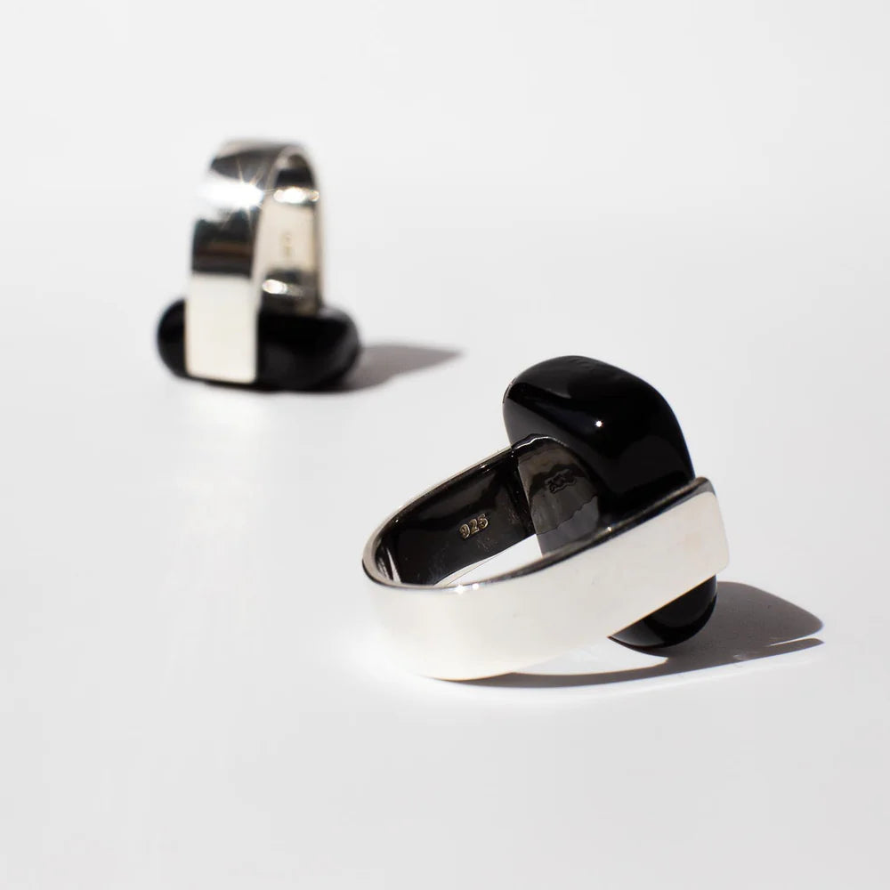Empire Obsidian - Silver Ring