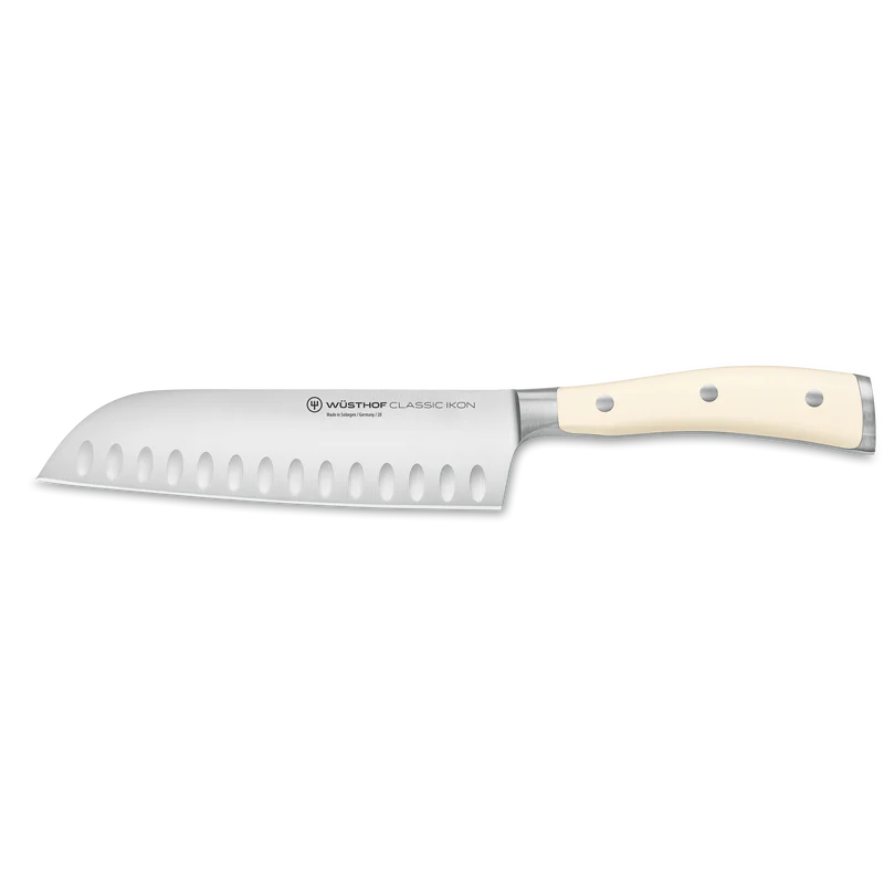 Wusthof Classic Ikon Knife Set with Wooden Block - White