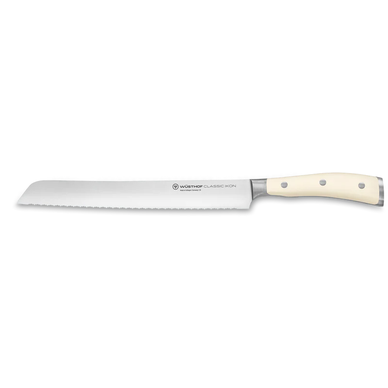 Wusthof Classic Ikon Knife Set with Wooden Block - White
