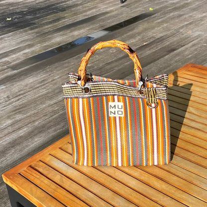 Nylon Mini Tote - Sunset Stripe