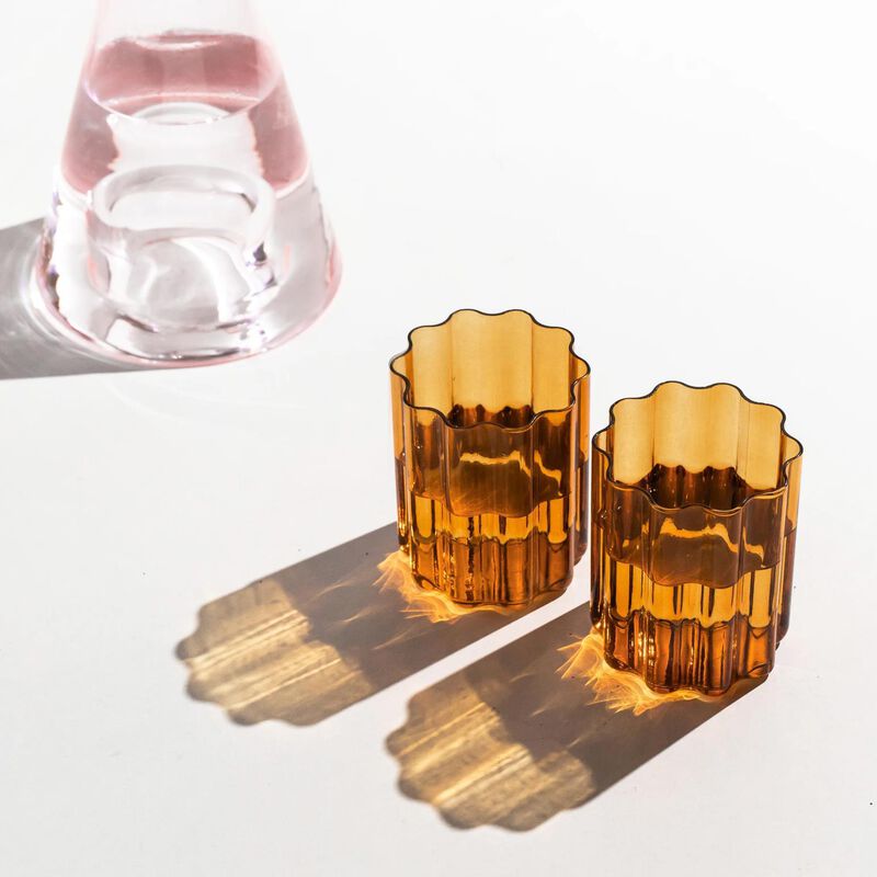Wave Glasses – Amber