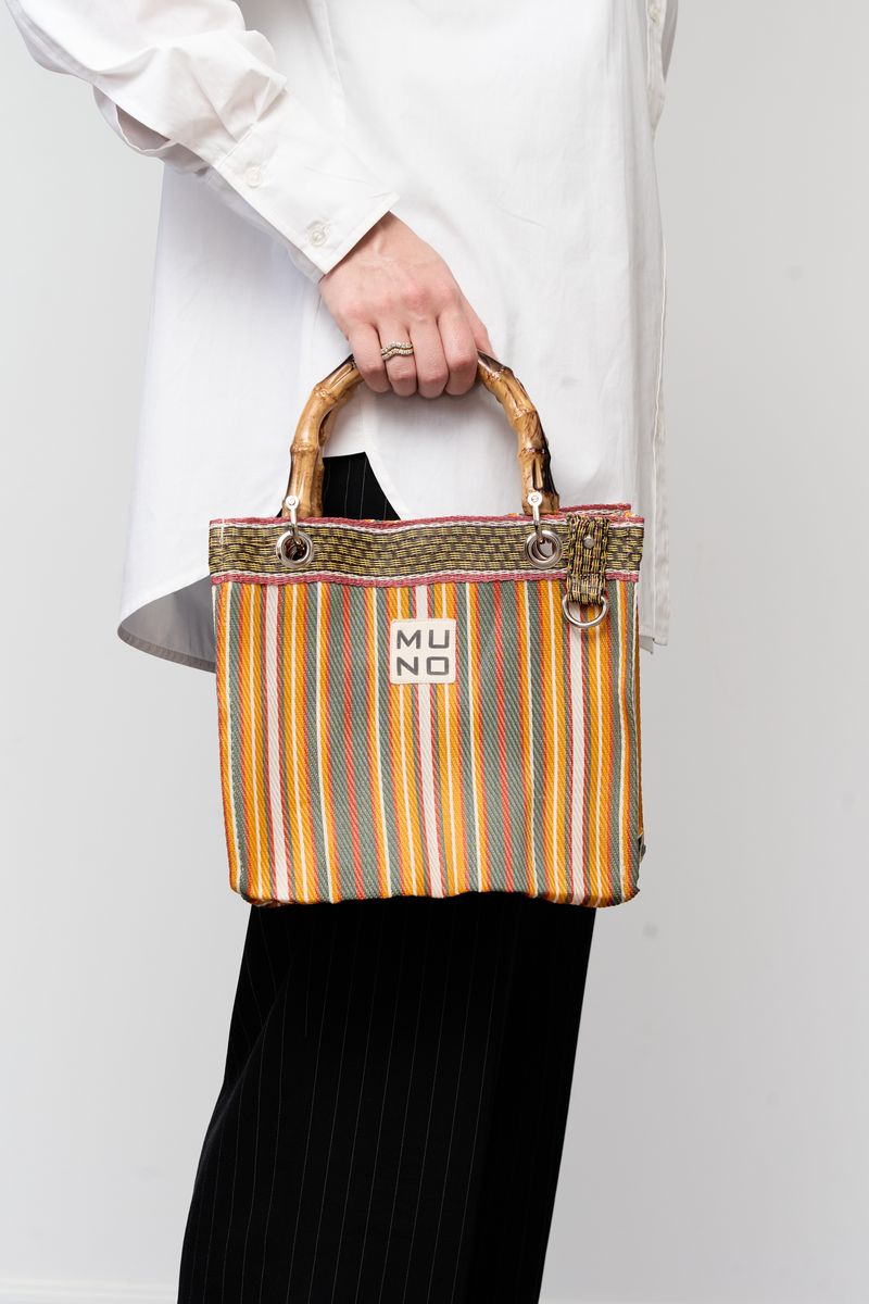 Nylon Mini Tote - Sunset Stripe