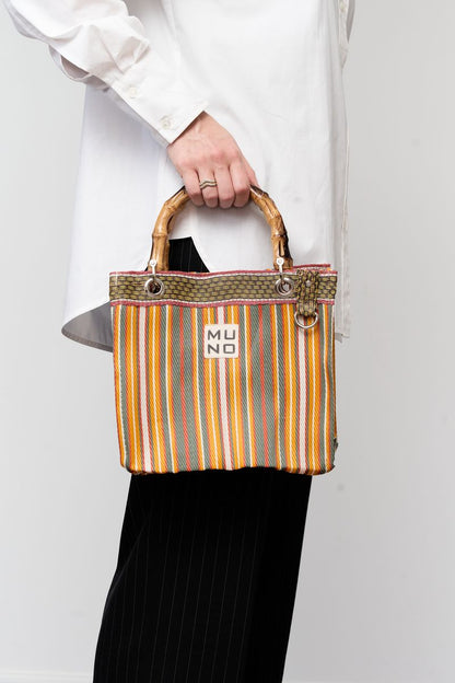 Nylon Mini Tote - Sunset Stripe