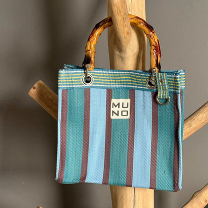 Nylon Mini Tote - Ocean Breeze