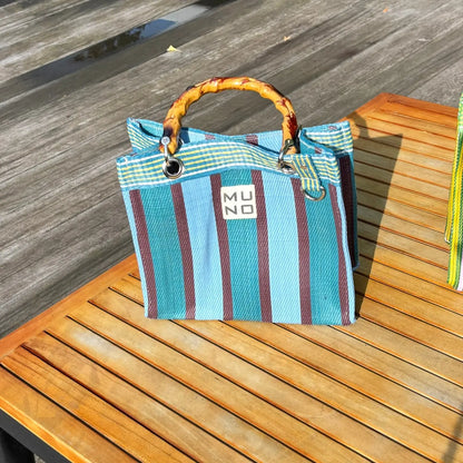 Nylon Mini Tote - Ocean Breeze