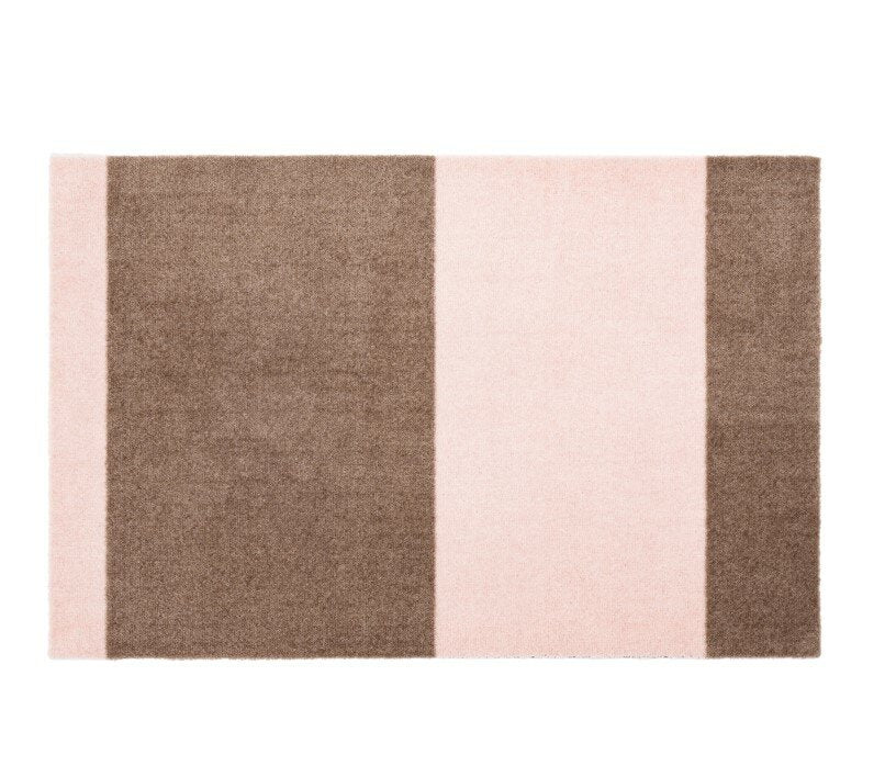Stripes Horizontal Mat - Sand / Light Rose
