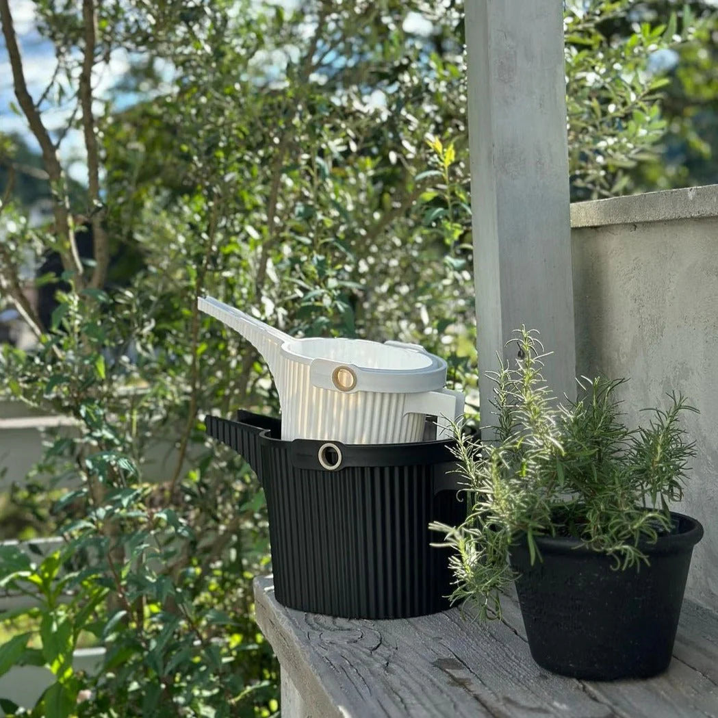 Garden Beetle Watering Can – White