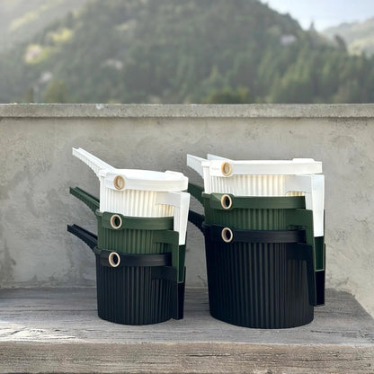 Garden Beetle Watering Can – White