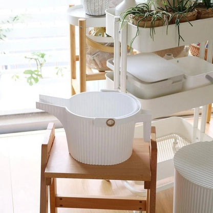 Garden Beetle Watering Can – White