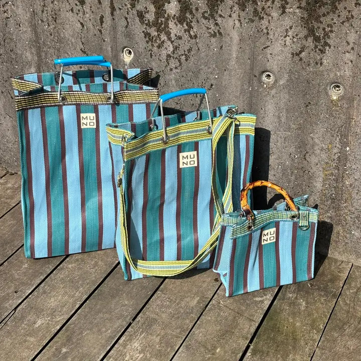 Recycled Nylon Tote Bag – Ocean Breeze