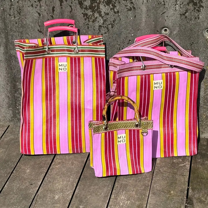 Striped Shopper – Berry Twist