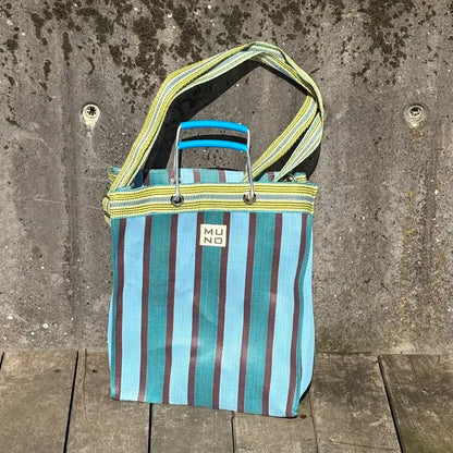 Recycled Nylon Tote Bag – Ocean Breeze