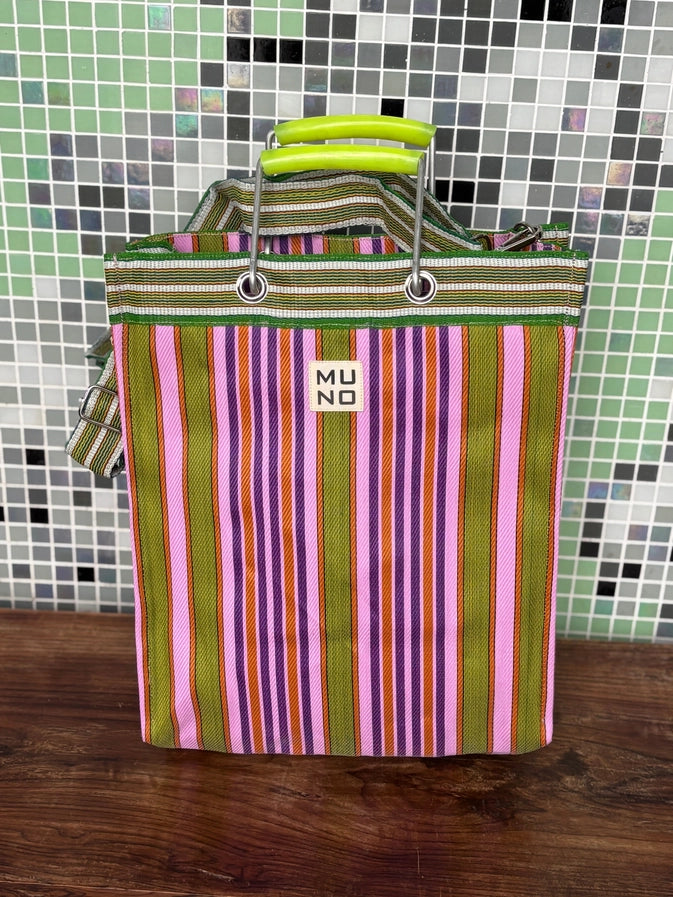 Recycled Nylon Tote Bag – Lime Zest