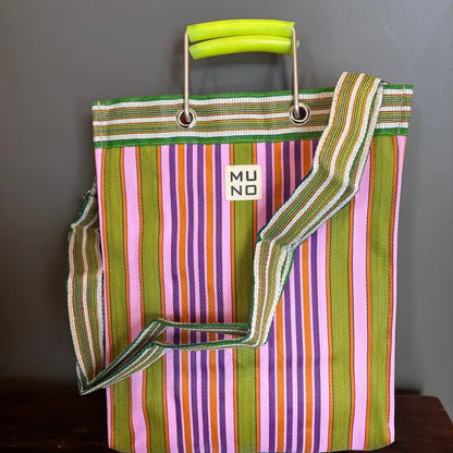 Recycled Nylon Tote Bag – Lime Zest