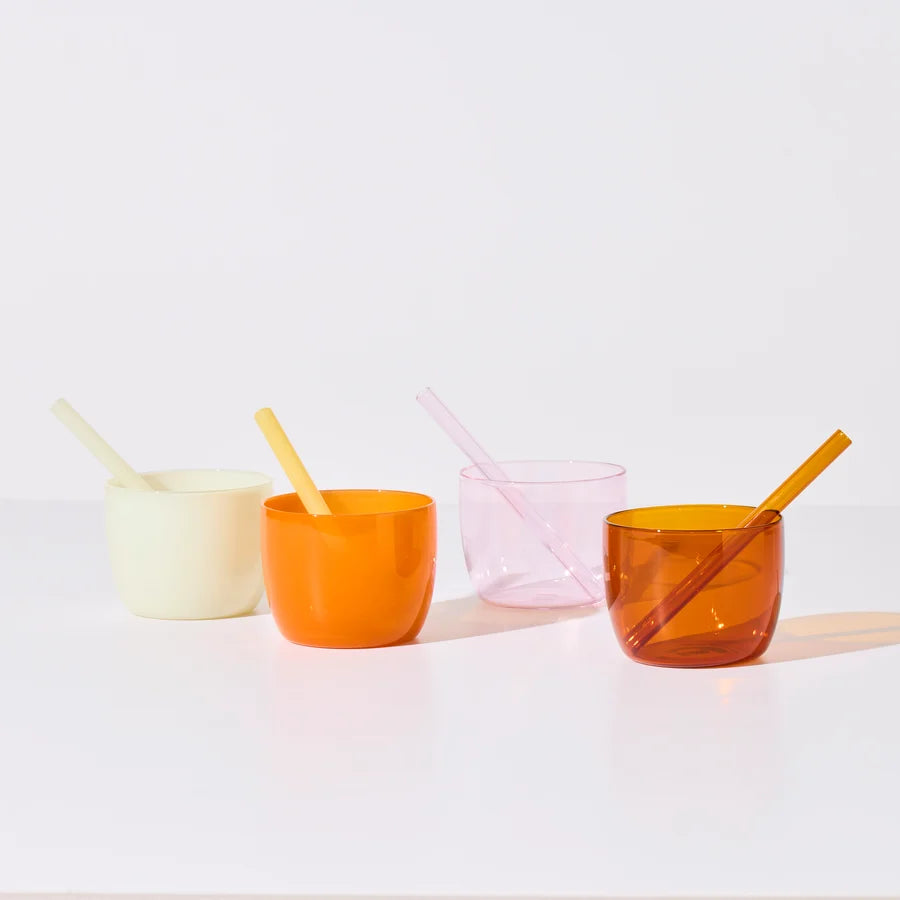 Short Sippy Straw Set - Sunset