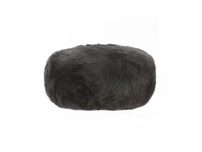 Long Wool Sheepskin Pouf