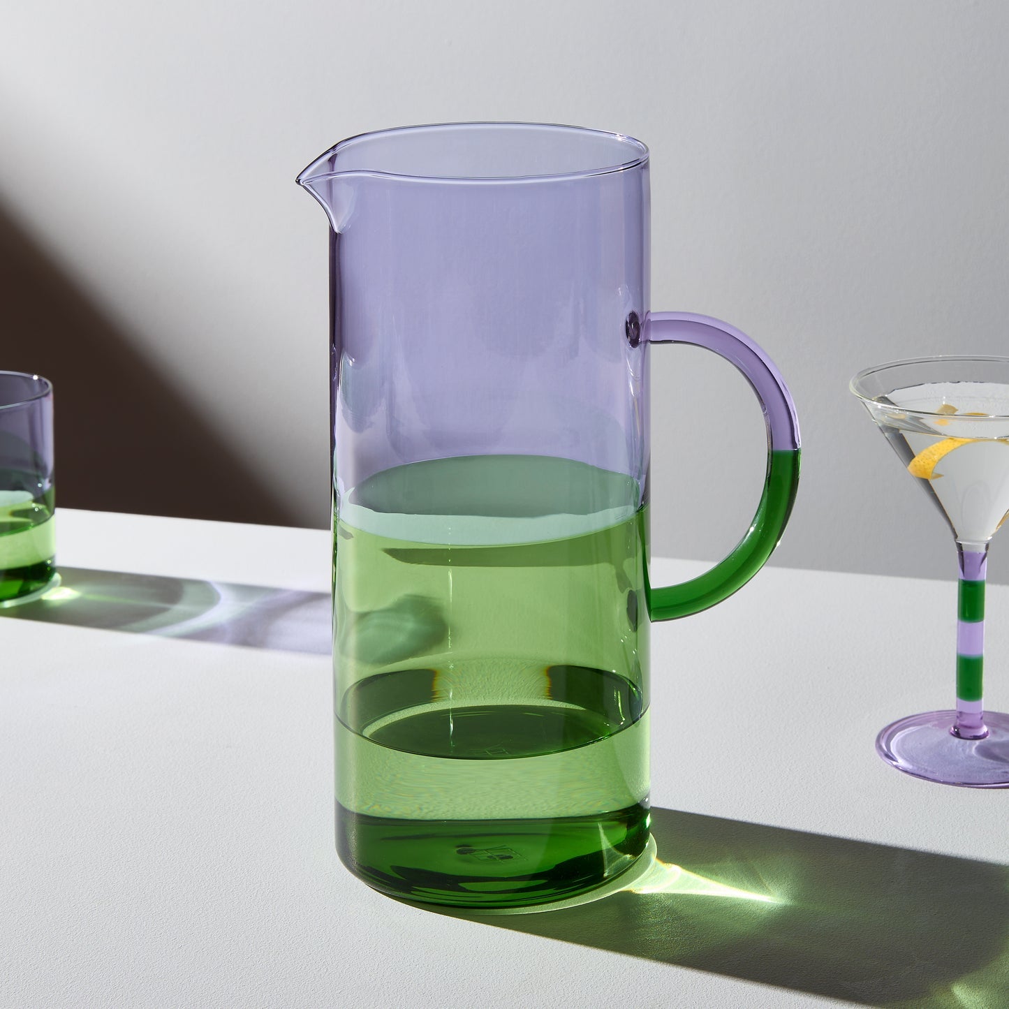 Two Tone Pitcher - Lilac & Green