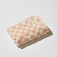 Bath + Hand Towel Set – Pink Check