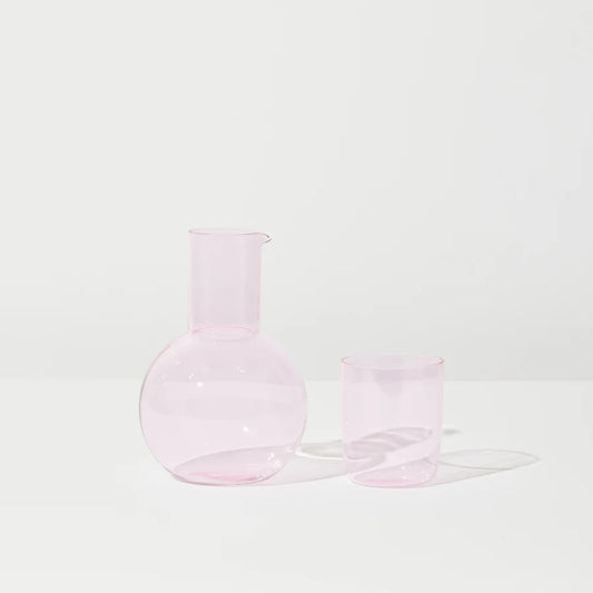 Belly Carafe + Cup Set - Pink