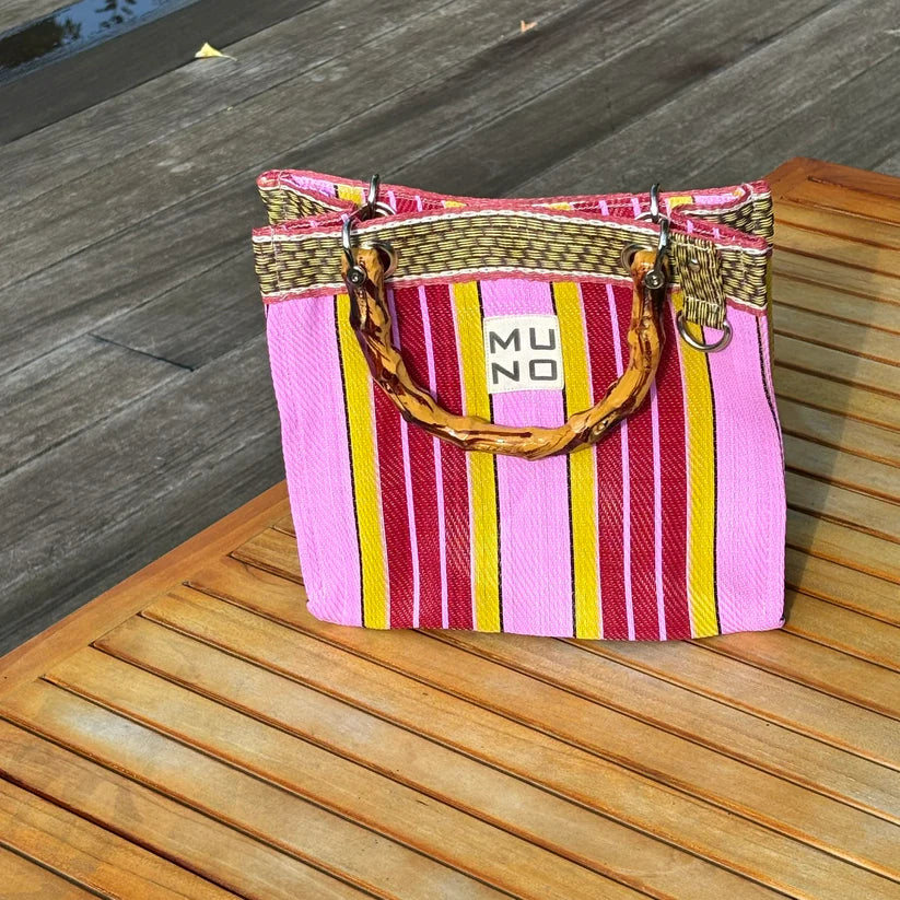 Nylon Mini Tote - Berry Twist