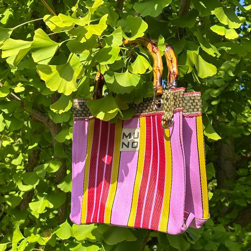 Nylon Mini Tote - Berry Twist