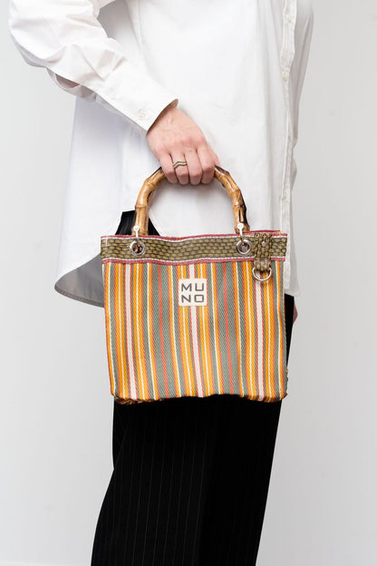 Nylon Mini Tote - Sunset Stripe