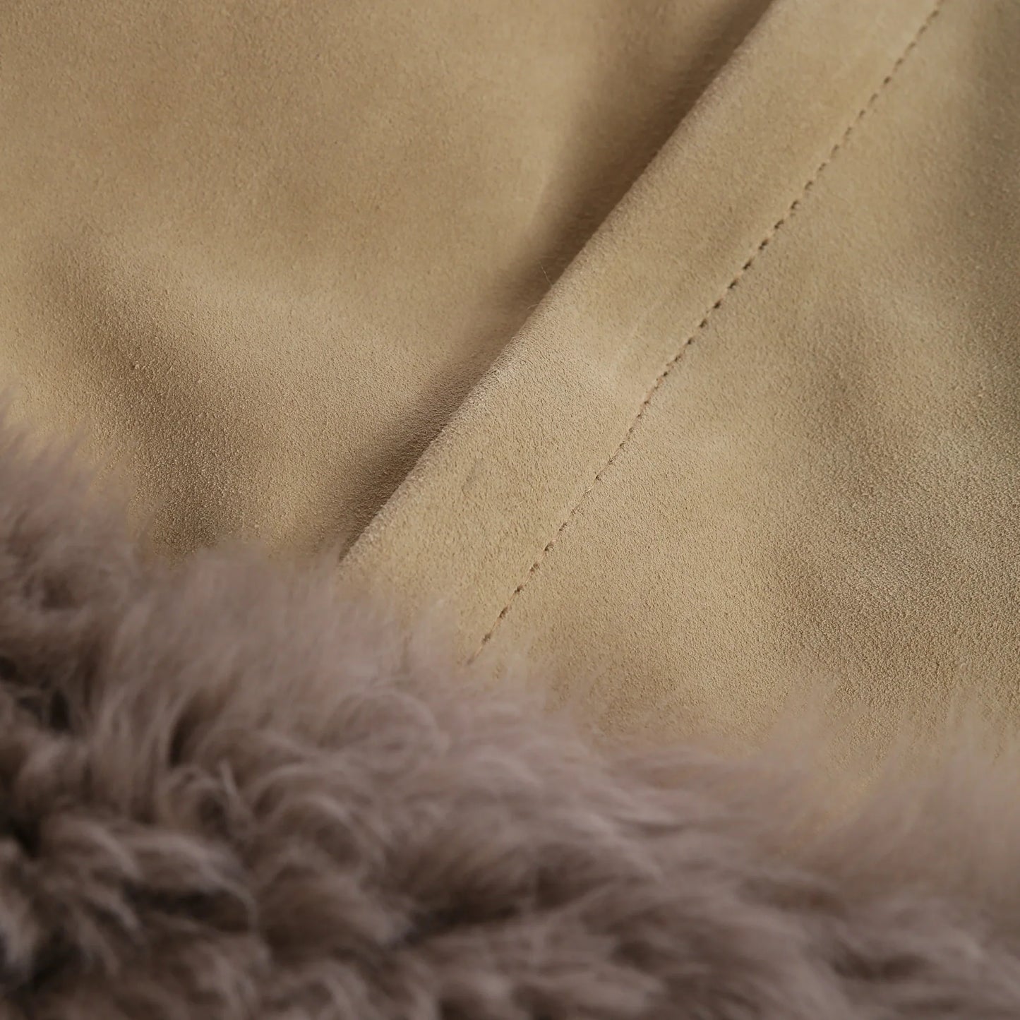 NZ Wool Sheepskin Beanbag - Vole