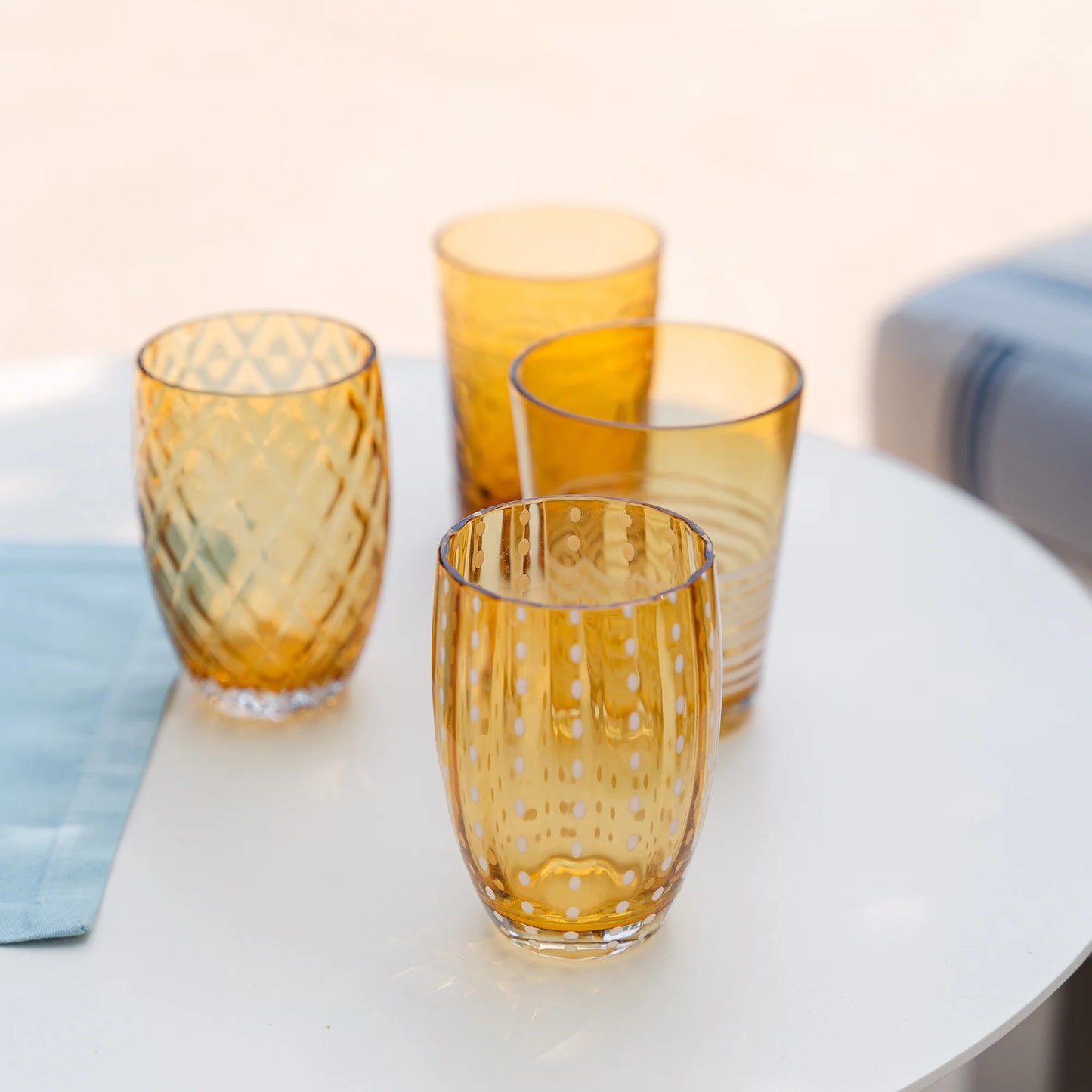 Melting Pot Tumblers - Amber