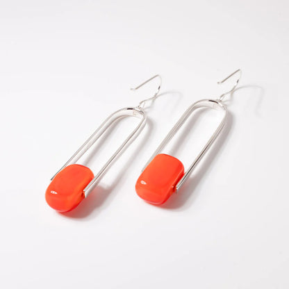 Empire Lux Neon - Silver Earrings