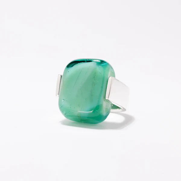 Empire Soft Jade – Silver Ring