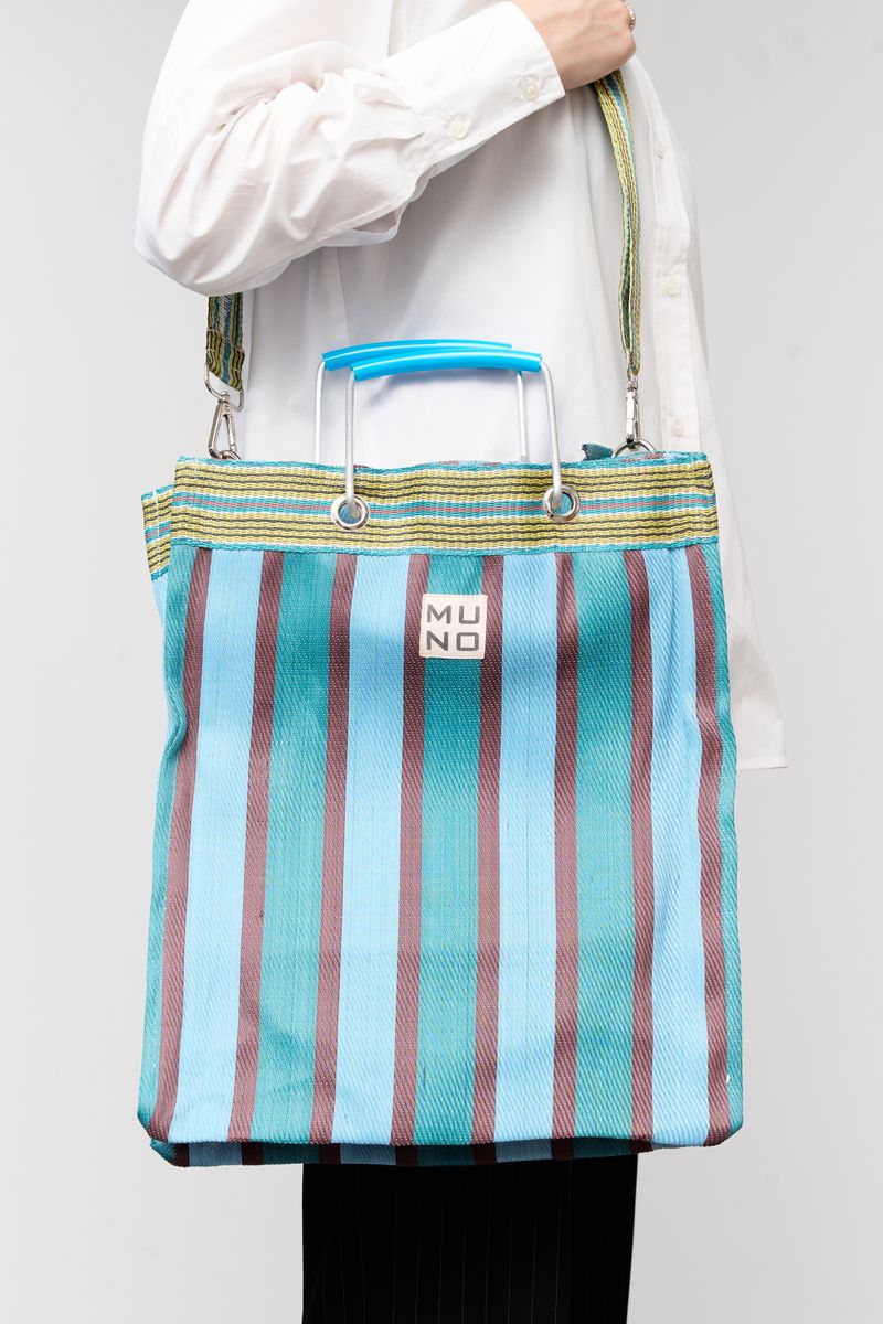 Recycled Nylon Tote Bag – Ocean Breeze