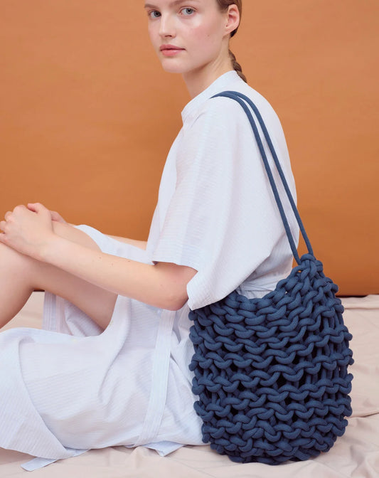 Ruth Bag – Blue Waxed