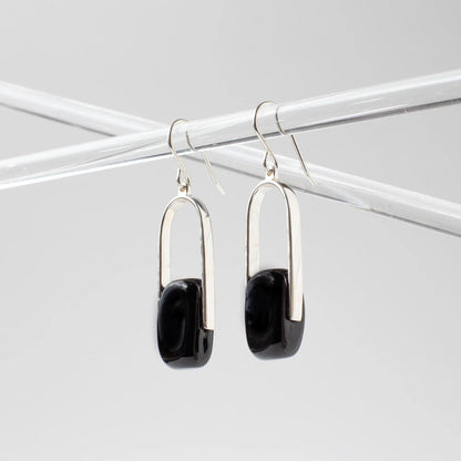 Empire Obsidian - Silver Earrings