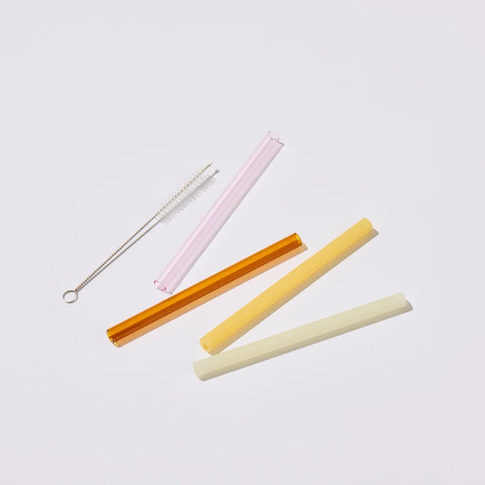 Short Sippy Straw Set - Sunset