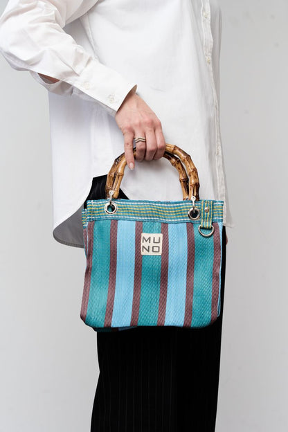 Nylon Mini Tote - Ocean Breeze