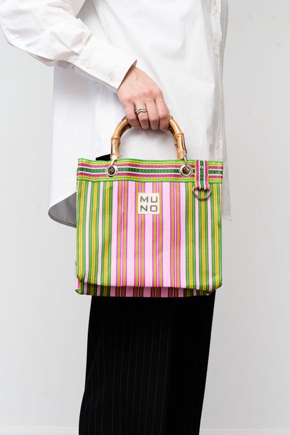 Nylon Mini Tote - Lime Zest