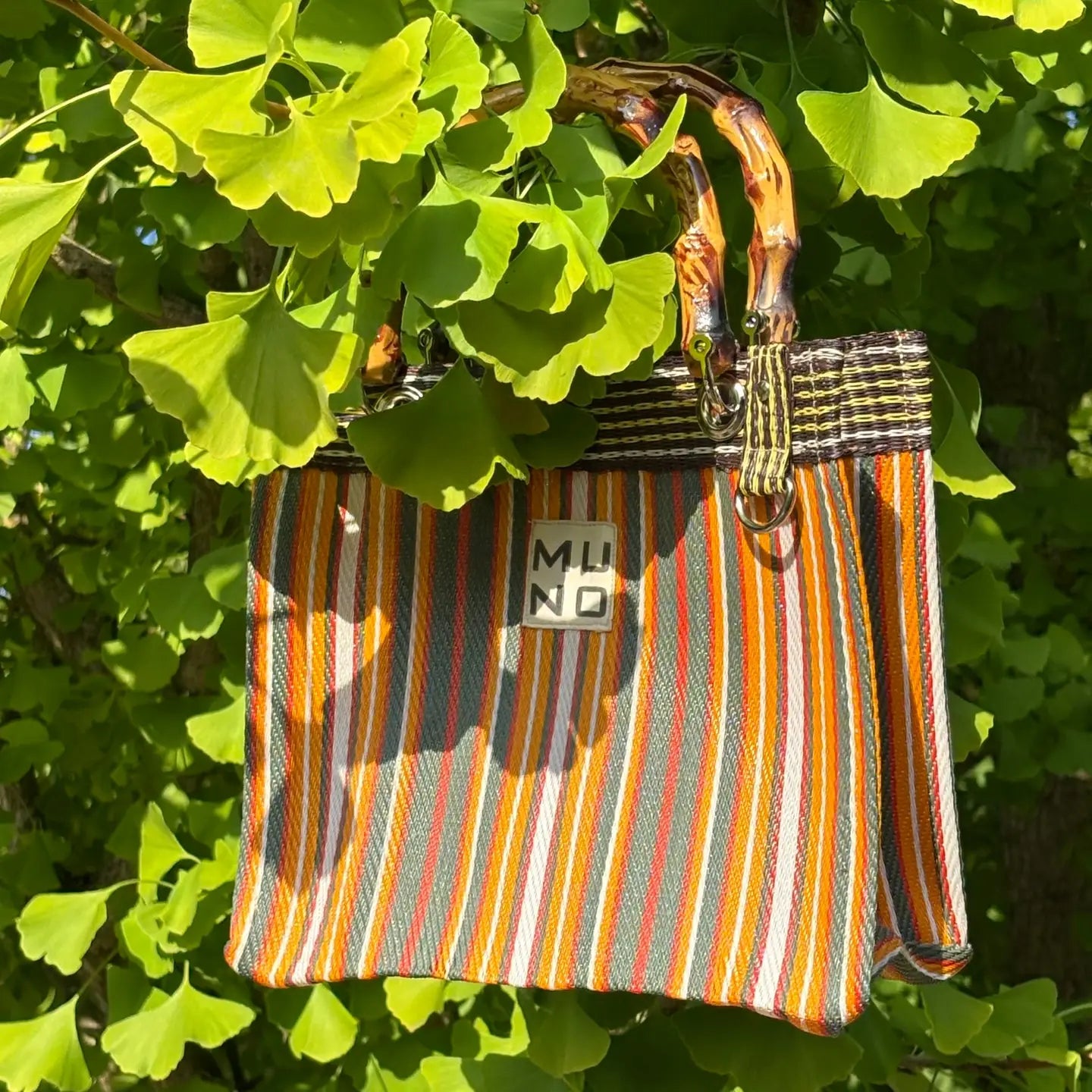 Nylon Mini Tote - Sunset Stripe