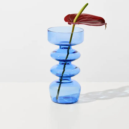 Curvy Glass Vase / Candle Holder