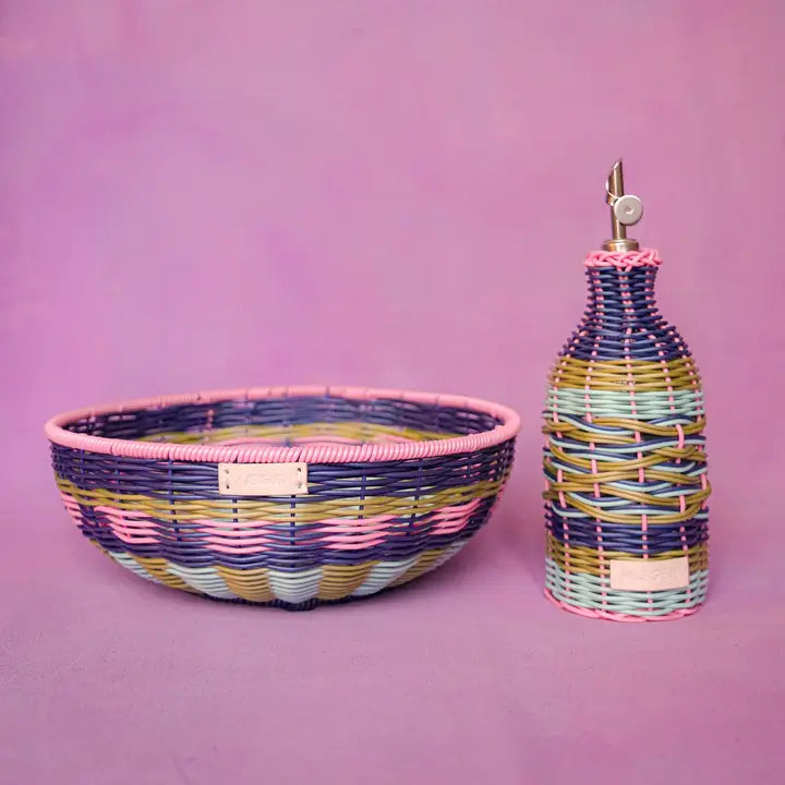 Oil Pourer – Pink and Navy