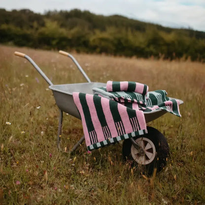 Terry Cotton Towels - Rose Stripe