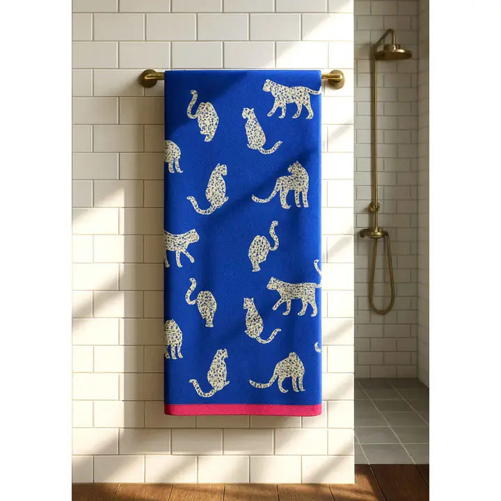 Organic Cotton Towels - Snow Leopards