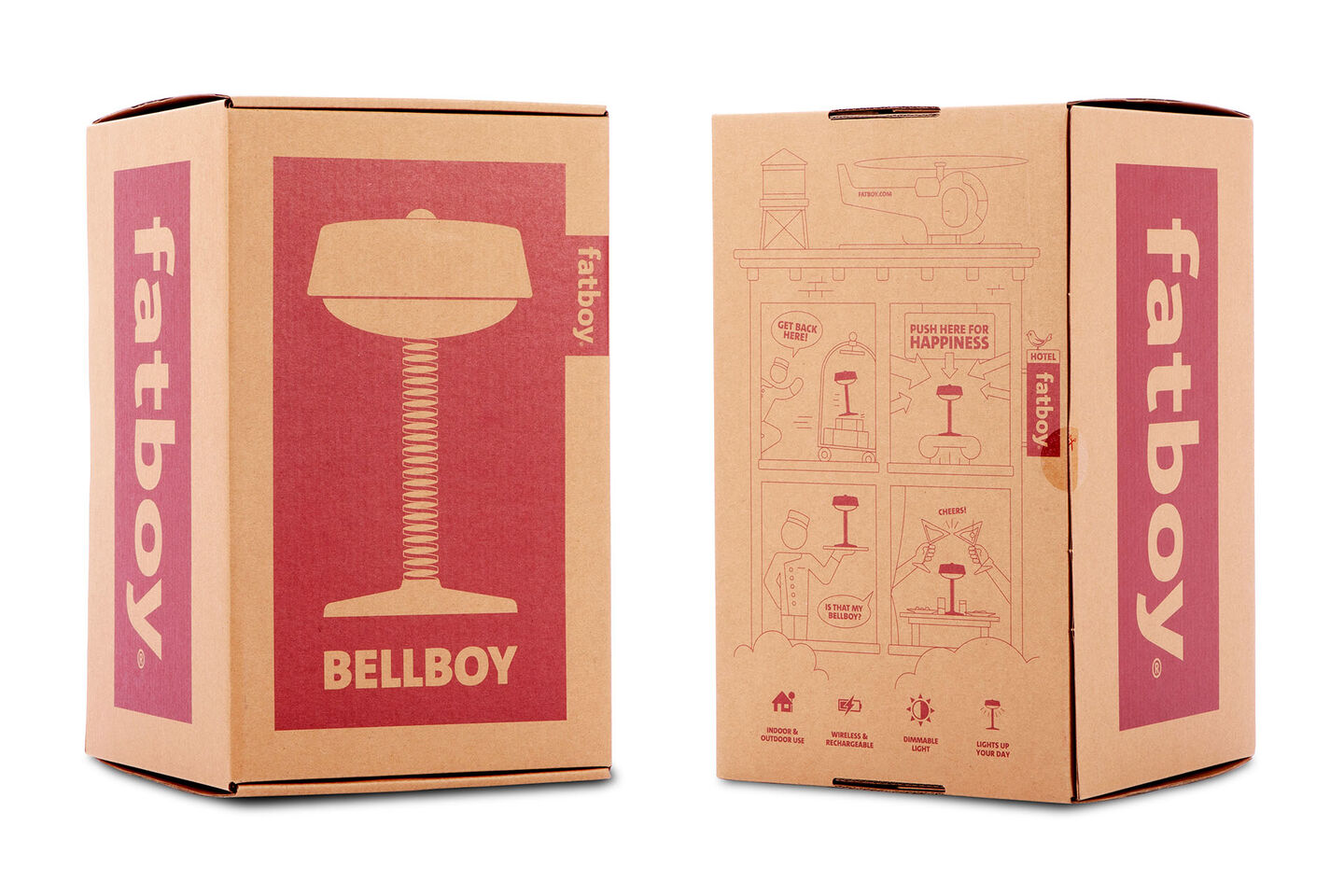 Bellboy Table Lamp - Lobby Red