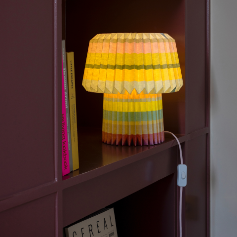 Anna Paper Lamp - Stripes