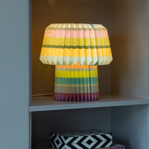 Anna Paper Lamp - Stripes