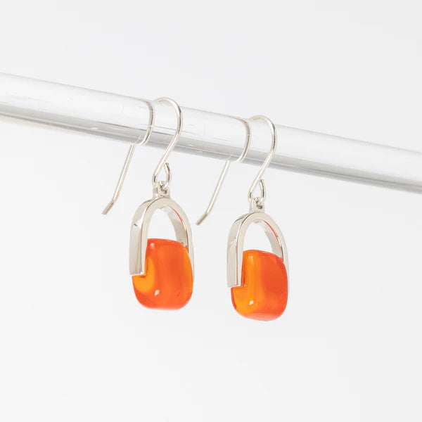Empress Neon Petite - Silver Earrings