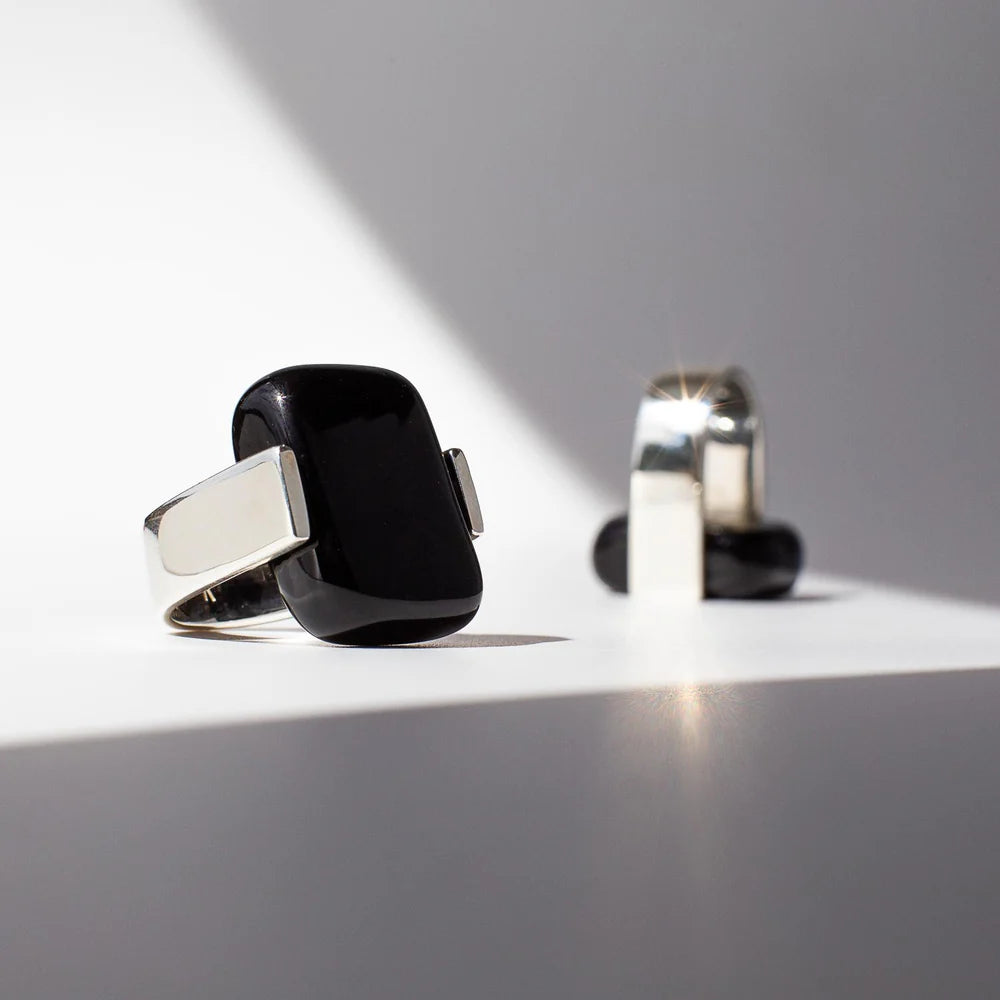 Empire Obsidian - Silver Ring