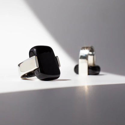Empire Obsidian - Silver Ring